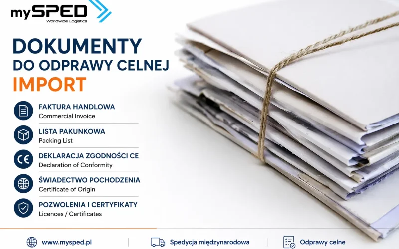 Deklaracja CE, dokumenty do odprawy