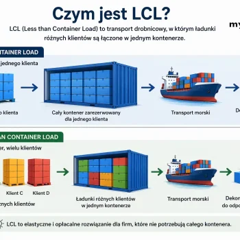 Porównanie transportu FCL oraz LCL